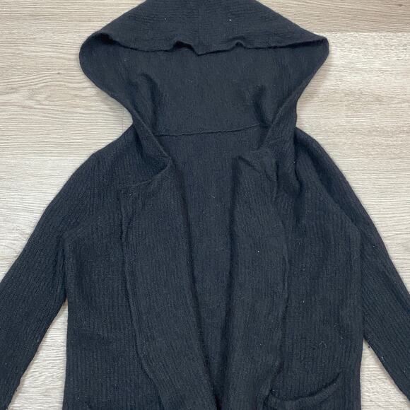 Zadig & Voltaire Cashmere Open Cardigan Hooded Women's M Goth Emo - Picture 2 of 7